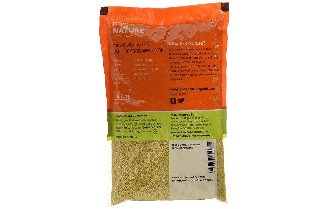 Pro Nature Organic Foxtail Millet    Pack  500 grams